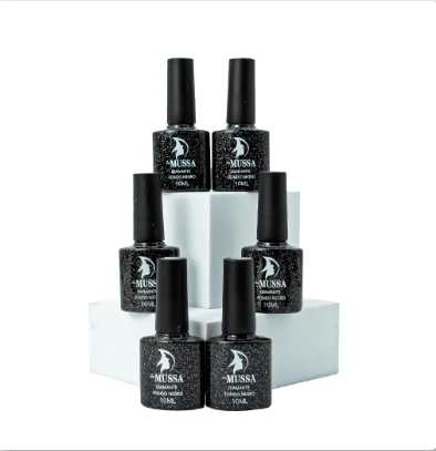 Gel Colección Diamante Fondo Negro Mussa